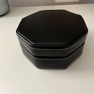 Daniel Leather jewellery box, black - good condition!
